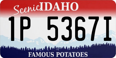 ID license plate 1P5367I