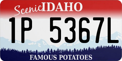 ID license plate 1P5367L