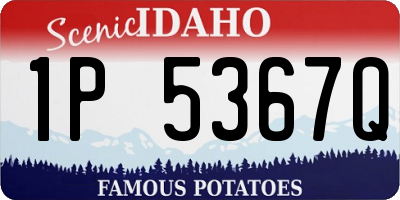 ID license plate 1P5367Q