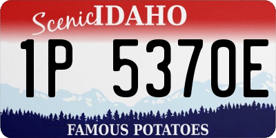 ID license plate 1P5370E