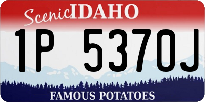 ID license plate 1P5370J