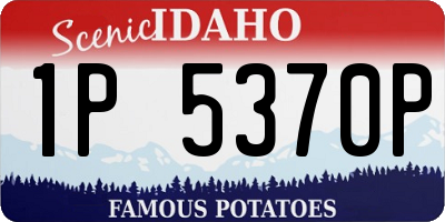 ID license plate 1P5370P