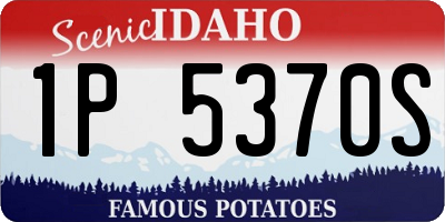 ID license plate 1P5370S