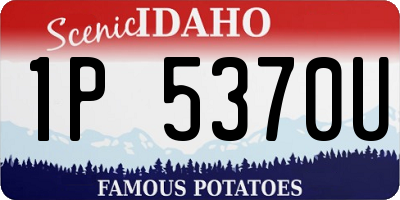 ID license plate 1P5370U