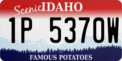ID license plate 1P5370W