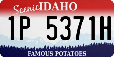 ID license plate 1P5371H
