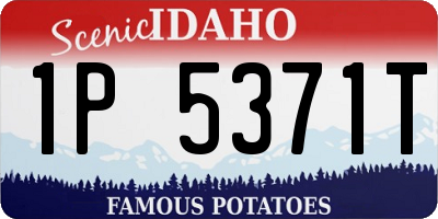 ID license plate 1P5371T
