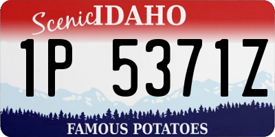 ID license plate 1P5371Z