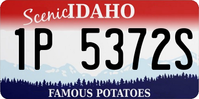 ID license plate 1P5372S