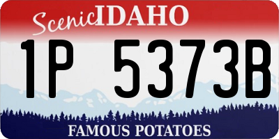 ID license plate 1P5373B