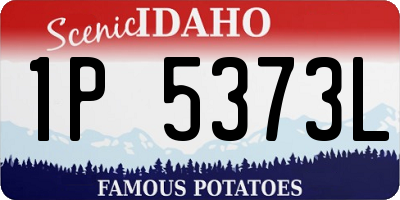 ID license plate 1P5373L
