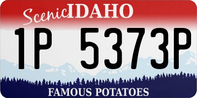 ID license plate 1P5373P