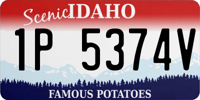 ID license plate 1P5374V