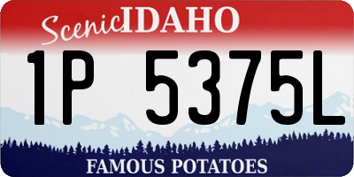 ID license plate 1P5375L