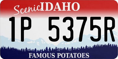 ID license plate 1P5375R