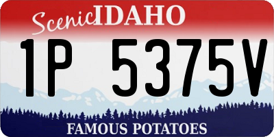 ID license plate 1P5375V