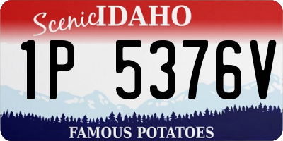 ID license plate 1P5376V