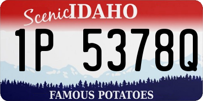 ID license plate 1P5378Q