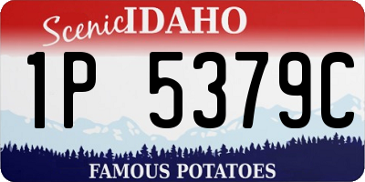 ID license plate 1P5379C
