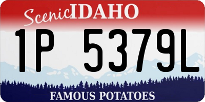 ID license plate 1P5379L