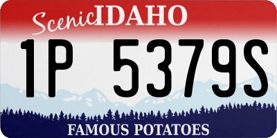 ID license plate 1P5379S