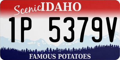 ID license plate 1P5379V