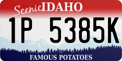 ID license plate 1P5385K
