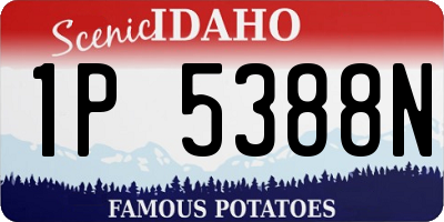 ID license plate 1P5388N