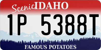 ID license plate 1P5388T