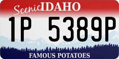 ID license plate 1P5389P