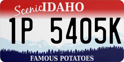 ID license plate 1P5405K