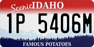 ID license plate 1P5406M