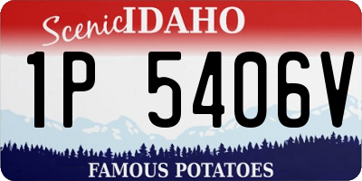 ID license plate 1P5406V