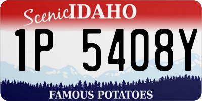 ID license plate 1P5408Y