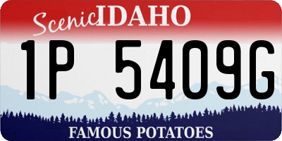 ID license plate 1P5409G