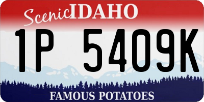 ID license plate 1P5409K