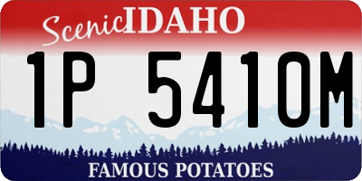 ID license plate 1P5410M