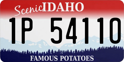 ID license plate 1P5411O