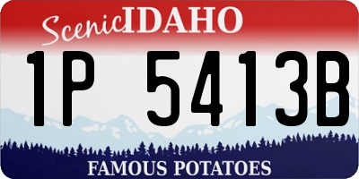 ID license plate 1P5413B