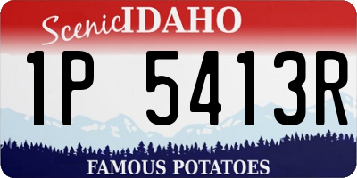 ID license plate 1P5413R