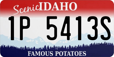 ID license plate 1P5413S