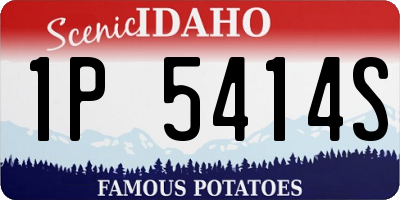 ID license plate 1P5414S
