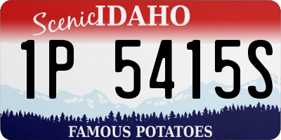 ID license plate 1P5415S
