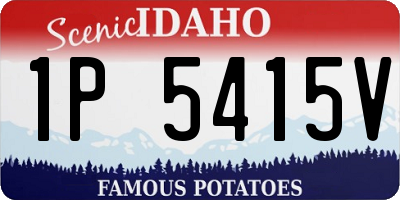ID license plate 1P5415V