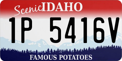ID license plate 1P5416V