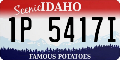 ID license plate 1P5417I