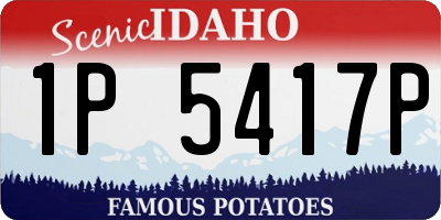 ID license plate 1P5417P