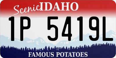 ID license plate 1P5419L
