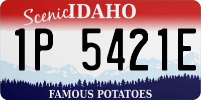 ID license plate 1P5421E