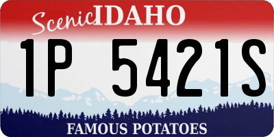 ID license plate 1P5421S